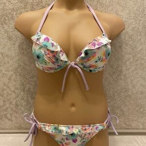 Victoria's Secret Bombshell Multicolor Floral Bikini